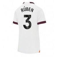 Koszulka piłkarska Manchester City Ruben Dias #3 Strój wyjazdowy dla kobiety 2023-24 tanio Krótki Rękaw